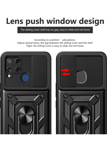 Realme C25 / C15 Için Kayar Kamera Tasarım Kılıfı (Yurt Dışından) fırsatları