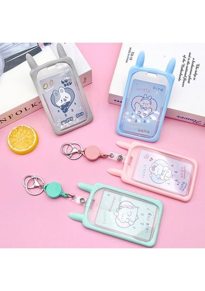 Dize A25 Sevimli Tavşan Kulak Plastik Kart Sahibinin Karikatür Kimlik Kartı Kol Okul Kırtasiye Öğrenci Otobüs Kartı Durumda Anahtarlık ile Noel Hediyesi (Yurt Dışından) fiyatları