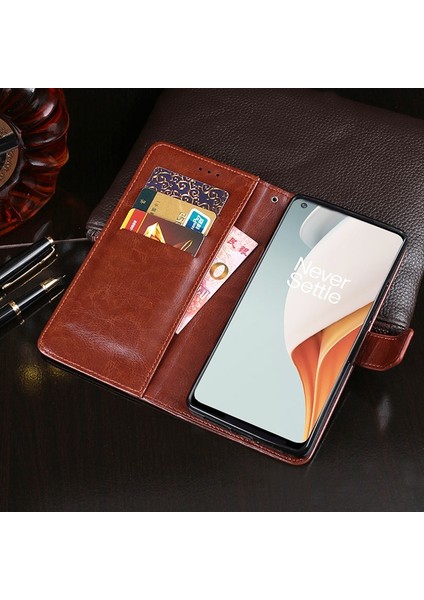 Oneplus Nord N100 Için Idewei Crazy Horse Doku Pu Kılıf (Yurt Dışından) indirimleri