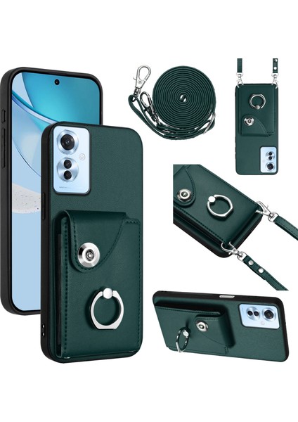 Oppo RENO11 F Tay Versiyonu Için Crossbody Kart Çantası Kılıfı (Yurt Dışından)