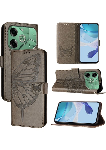 Tecno Pova 6 Için Kabartmalı Pu Kılıf (Yurt Dışından)