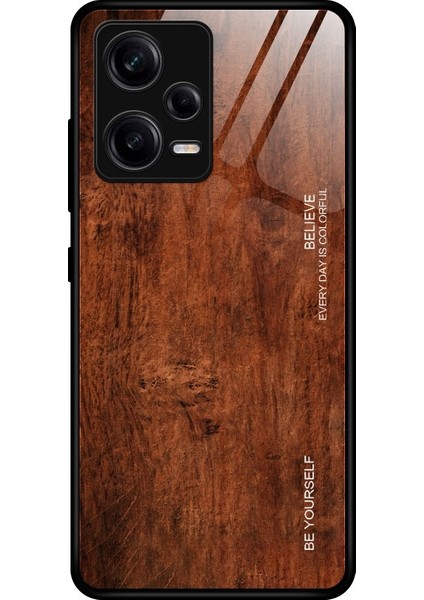 Xiaomi Redmi Note 12 Pro 5g Çin Için Ahşap Tahıl Gl Telefon Kılıfı (Yurt Dışından)