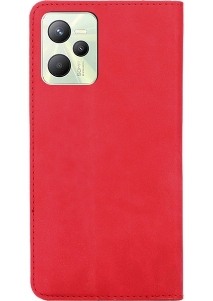 Oppo Realme C35 Için Cilt Fe Pu Kılıf (Yurt Dışından) modelleri