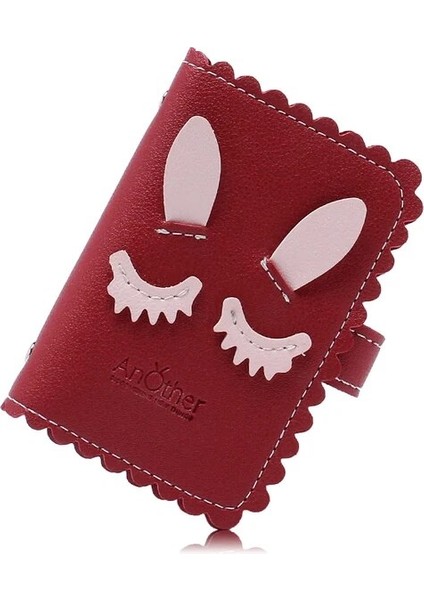 Gülümseme Kırmızı Uygulama Blog Kadın Erkek Kimlik Kredi Kartvizitlik Cüzdan Pasaport Kapağı Kart Çantası Kılıf Femme Kadın Erkek Carteira Mujer Çanta (Yurt Dışından)