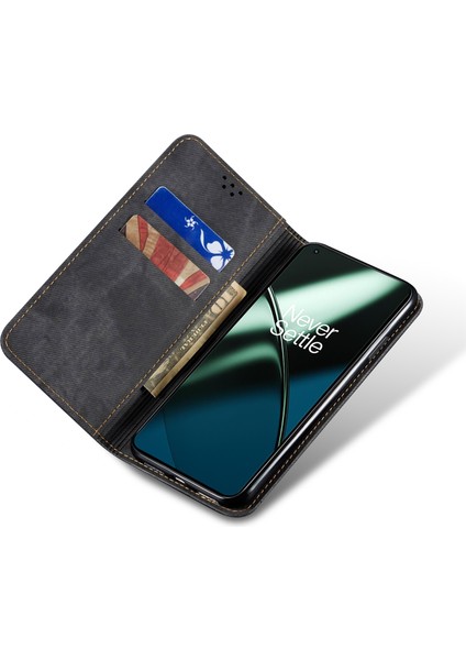 Honor 90 Için Denim Dokulu Deri Kılıf (Yurt Dışından) indirimleri