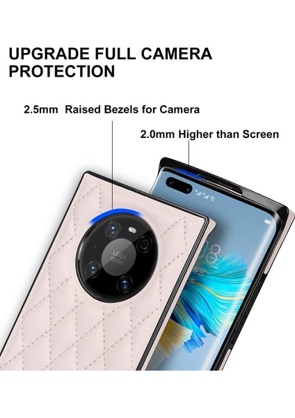 Huawei Mate 40 Pro Için Mikrofiber Deri +Tpu Kılıf (Yurt Dışından) indirimleri