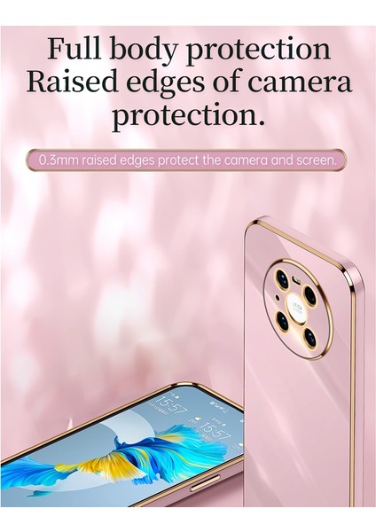 Huawei Mate 40 Pro Için 6d Kaplama Altın Kenar Tpu Kılıf (Yurt Dışından) fiyatları