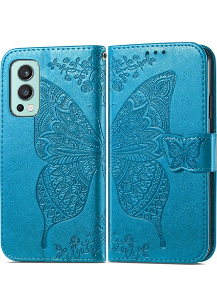 Oneplus Nord 2 5g Için Aşk Çiçekleri Pu Kılıf (Yurt Dışından) modelleri