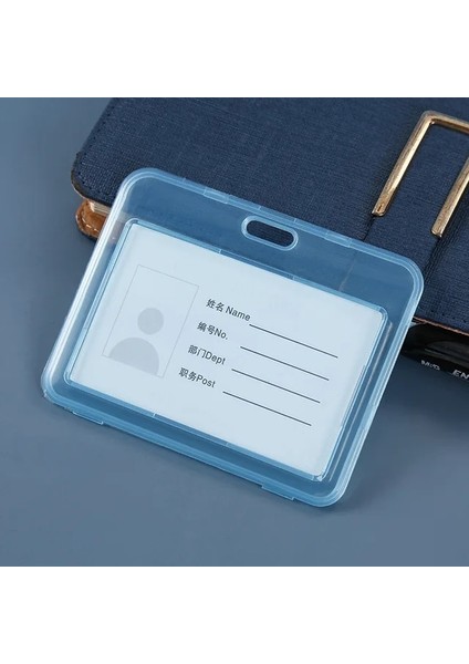 Mavi Kadın Erkek Kart Kılıfı Plastik Şeffaf Iş Bankası Çalışma Kimliği Öğrenci Otobüsü Kredi Kartları Öğrenciler Için Tutucu Kılıfı Koruyun (Yurt Dışından)
