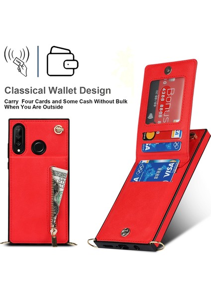 Huawei P30 Için Çapraz Vücut Fermuar Tpu + Pu Arka Kılıf (Yurt Dışından) indirimleri