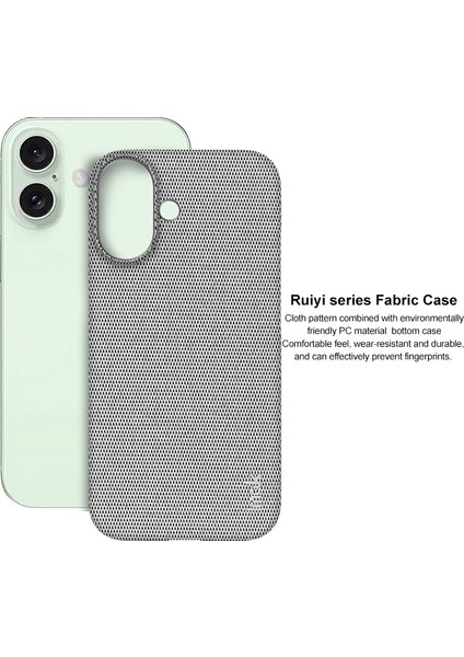 Imak Ruiyi Kumaş Doku iPhone 16 Kılıfı (Yurt Dışından) indirimleri