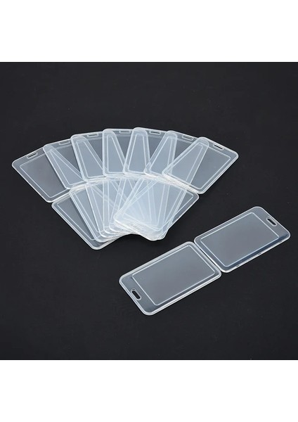 Kredi Kartlarını Korumak Için Dikey Şeffaf Plastik Kart Tutucu Kılıf Banka Kimlik Kartı Kapak Kol Unisex Su Geçirmez Şeffaf Pvc Rozet Kart Klipsi (Yurt Dışından) fiyatları