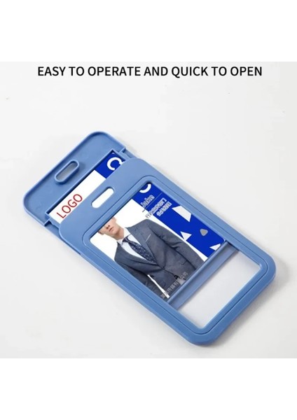 Pvc No.30 1 Adet Çift Taraflı Şeffaf Kimlik Kartı Tutucu Su Geçirmez Yaka Kartı Tutucu Yatay Kimlik Kartı Tutucu (Yurt Dışından) modelleri