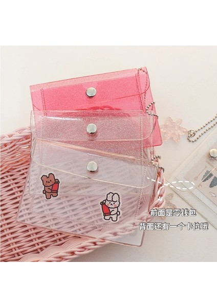 Cüzdan -Mor Moda 2 Bit Şeffaf Su Geçirmez Pvc Kadın Kız Kart Kılıfı Kartvizitlik Erkekler Kredi Kartı Çantası Kimlik Kartı Mini Cüzdan (Yurt Dışından) indirimleri