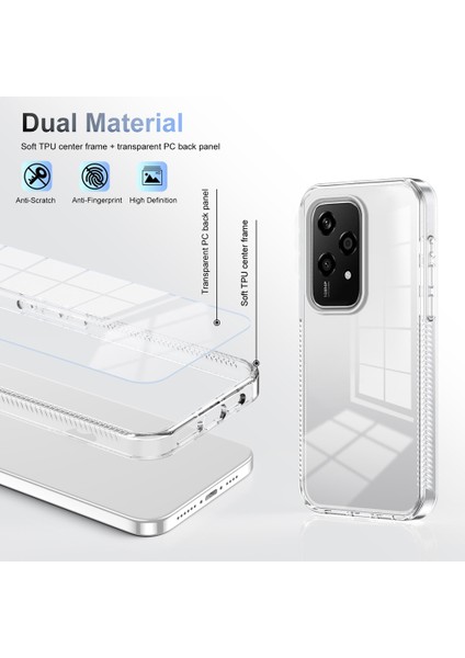Honor 200 Lite Global Için Akrilik Hibrit Tpu Telefon Kılıfı (Yurt Dışından) modelleri
