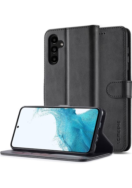Samsung Galaxy S24 Fe 5g Için Buzağı Dokulu Deri Kılıf (Yurt Dışından)