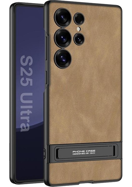 Samsung Galaxy S25 Ultra 5g Için Gkk Triumph Düz Pu Kılıf (Yurt Dışından)