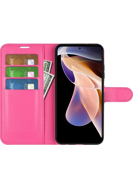 Xiaomi Redmi Için Not 11 Pro Litchi Doku Çevirme Pu Kılıf (Yurt Dışından) fırsatları