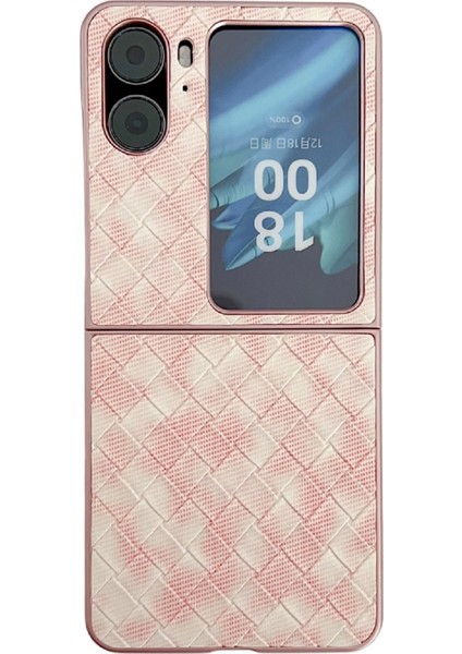Oppo Find N2 Flip Için Renkli Dokuma Desenli Kılıf (Yurt Dışından)