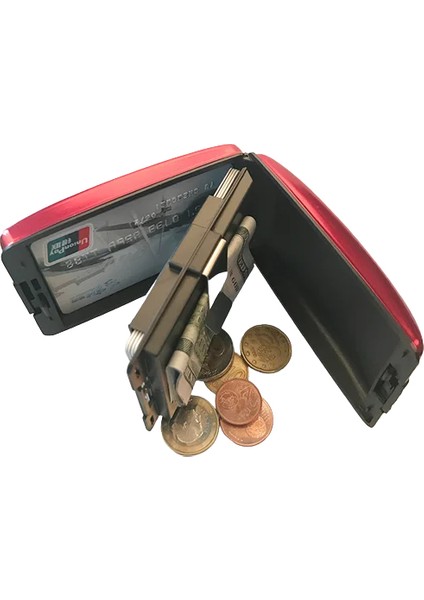 Şerit Rfid Alüminyum Alaşımlı Cüzdan Çok Fonksiyonlu Kart Tutucu Paslanmaz Çelik Cüzdan Klipsi Anti-Hırsızlık Banka Para Çantası Çanta 10.5*7*3 cm (Yurt Dışından) modelleri