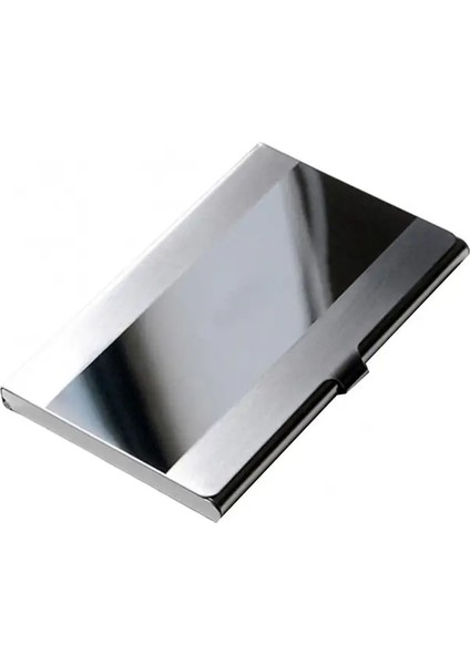 Stil 1 Moda Paslanmaz Çelik Kasa Cep Kutusu Iş Kimliği Kredi Kartı Tutucu Kapağı (Yurt Dışından)