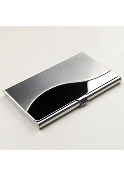 Stil 1 Moda Paslanmaz Çelik Kasa Cep Kutusu Iş Kimliği Kredi Kartı Tutucu Kapağı (Yurt Dışından) modelleri