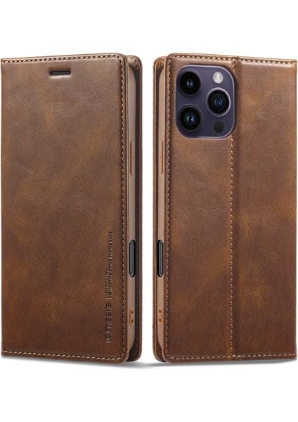iPhone 16 Pro Max Için Lc.ımeeke Rfıd Pu Kılıf (Yurt Dışından)