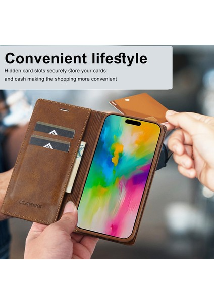 iPhone 16 Pro Max Için Lc.ımeeke Rfıd Pu Kılıf (Yurt Dışından) indirimleri