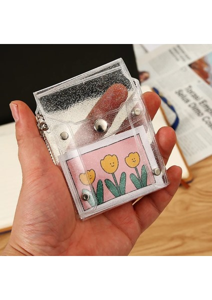 PINK10 7.5 cm Şeffaf Moda Bozuk Para Cüzdanı Kadın Pvc Temizle Kısa Çanta Glitter Cüzdan Bayanlar Jöle Çanta Kart Vaka Tutucu Bozuk Para Cüzdanı Pvc (Yurt Dışından) fiyatları