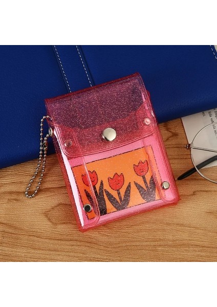 PINK10 7.5 cm Şeffaf Moda Bozuk Para Cüzdanı Kadın Pvc Temizle Kısa Çanta Glitter Cüzdan Bayanlar Jöle Çanta Kart Vaka Tutucu Bozuk Para Cüzdanı Pvc (Yurt Dışından) fırsatları