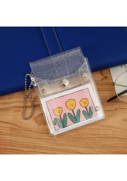 PINK10 7.5 cm Şeffaf Moda Bozuk Para Cüzdanı Kadın Pvc Temizle Kısa Çanta Glitter Cüzdan Bayanlar Jöle Çanta Kart Vaka Tutucu Bozuk Para Cüzdanı Pvc (Yurt Dışından) indirimleri