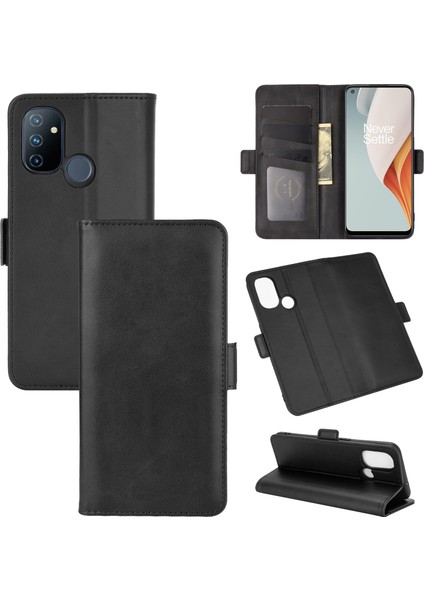 Oneplus Nord N100 Yatay Çevirme Deri Tpu Kılıf Için (Yurt Dışından)