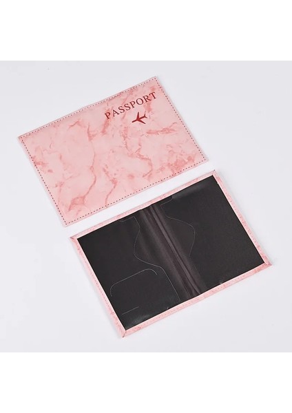 Pembe Seyahat Aksesuarları Vintage Mermer Pasaport Tutucu Seyahat Cüzdanı Mermer Pasaport Kılıfı Pasaport Pasaport Kapağı Kimlik Banka Kartı (Yurt Dışından) fırsatları