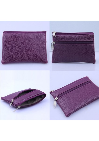 Stil 4 Moda Deri Kadın Cüzdan Debriyaj Bir/iki Zip Kadın Lychee Desen Küçük Bozuk Para Cüzdanı Yepyeni Taşınabilir Yumuşak Mini Kart Çantası (Yurt Dışından) fiyatları