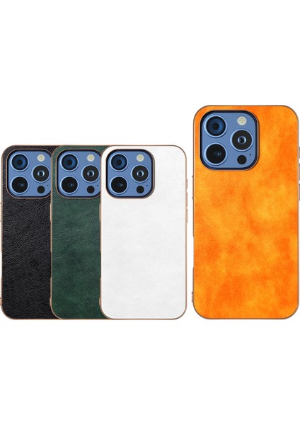 iPhone 16 Pro Için Çift Renkli Lichi Doku Kılıfı (Yurt Dışından) fiyatları