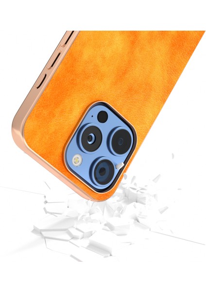 iPhone 16 Pro Için Çift Renkli Lichi Doku Kılıfı (Yurt Dışından) indirimleri
