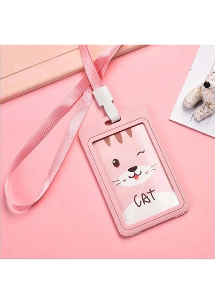 Beyaz Kawaii Sevimli Kimlik Kartı Tutucu Kılıf Karikatür Iş Otobüsü Banka Kredi Kartı Kapağı Şeffaf Pvc Öğrenci Çocuk Kadın Rozet Çanta Hediye (Yurt Dışından) fiyatları