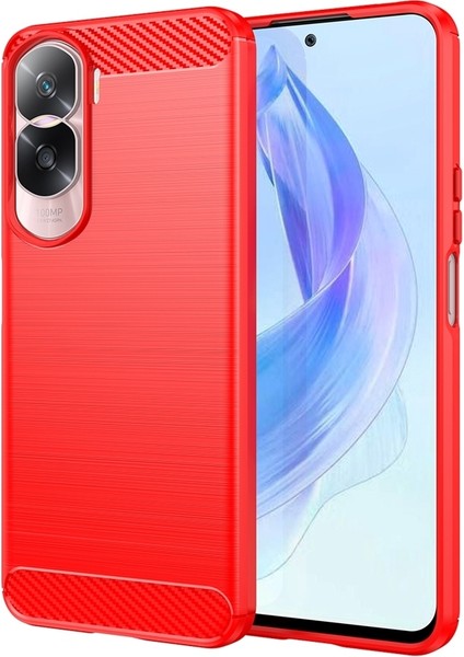 Onur 90 Lite Için Fırçalanmış Doku Tpu Telefon Kılıfı (Yurt Dışından)