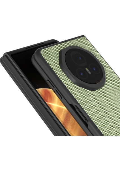 Honor Magic V3 Için Siyah Kenar Karbon Fiber Doku Pu Kılıf (Yurt Dışından) indirimleri