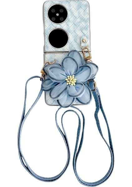 Huawei Pocket 2 Için Renkli Dokuma Iplik Çiçek Kılıfı (Yurt Dışından)