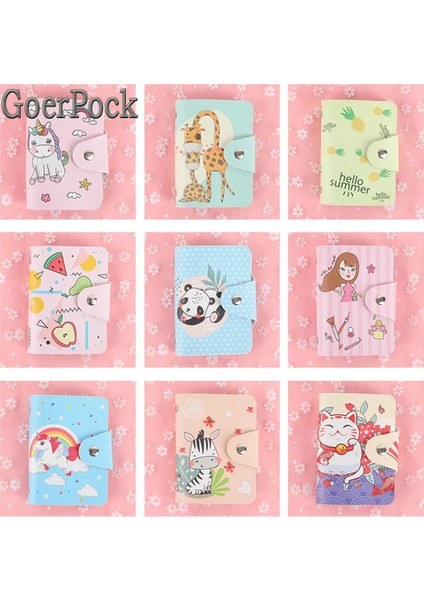 21 Yeni Sevimli Kadın Kart Çantası Cüzdan Karikatür Desen Cüzdan Çanta Bozuk Para Cüzdanı Kart Tutucu Pasaport Kapağı Kredi Kartı Tutucu 20 Bit (Yurt Dışından) fırsatları