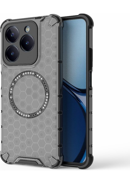 Realme C63 Global Için Petek Manyetik Telefon Kılıfı (Yurt Dışından)