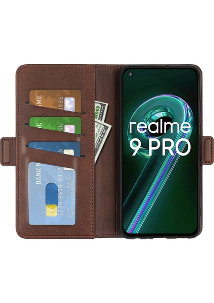Oppo Realme 9 Pro Için Çift Taraflı Manyetik Deri Kılıf (Yurt Dışından) fırsatları