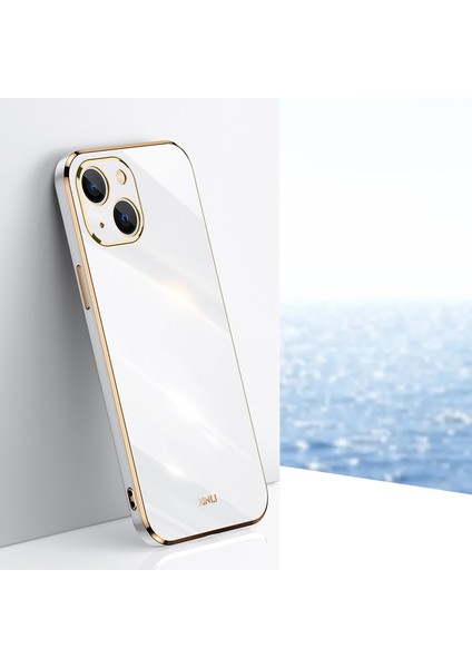 iPhone 13 Için 6d Kaplama Altın Kenar Tpu Kılıf (Yurt Dışından)