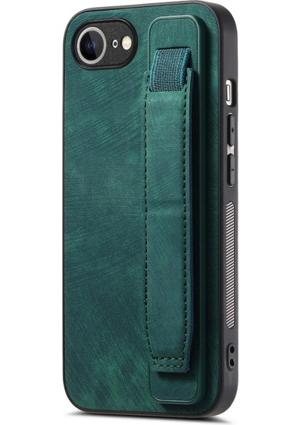 Retro Bileklik Deri Kılıf iPhone 16E (Yurt Dışından)