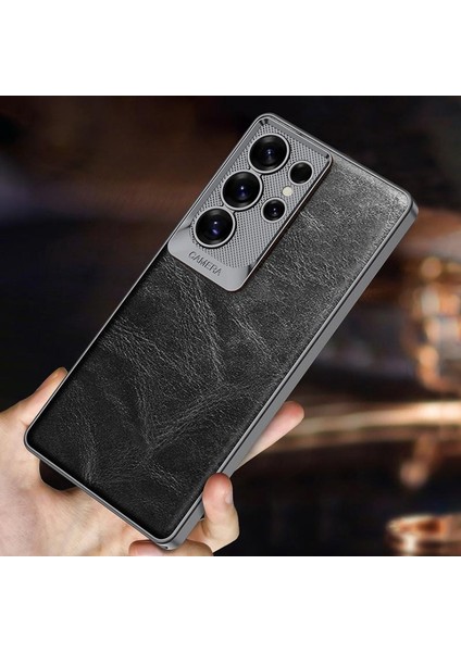 Samsung Galaxy S25 Ultra 5g Için Yağ Balmumu Deri Telefon Kılıfı (Yurt Dışından) indirimleri
