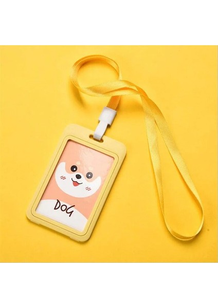 Beyaz Kawaii Sevimli Kimlik Kartı Tutucu Kılıf Karikatür Iş Otobüsü Banka Kredi Kartı Kapağı Şeffaf Pvc Öğrenci Çocuk Kadın Rozet Çanta Hediye (Yurt Dışından) indirimleri