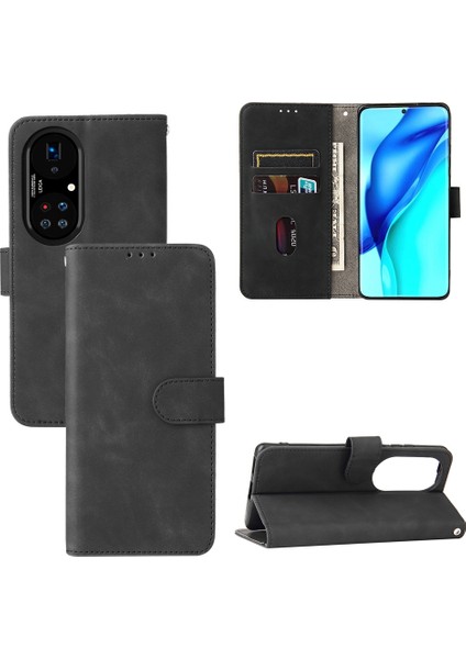 Huawei P50 Pro Renkli Cilt Fe Pu Kılıf Için (Yurt Dışından)