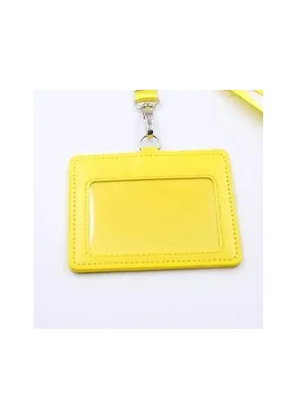 Sarı Yatay 1 Adet Kadın Kredi Kimlik Kartı Rozeti Tutucu Geri Çekilebilir Makara Klip Dize Öğrenci Otobüsü Iş Çalışma Kartı Yaka Kartı Tutucular Çanta (Yurt Dışından)