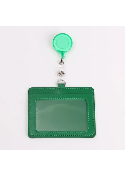 Yeşil Yatay 1 Adet Kadın Kredi Kimlik Kartı Rozeti Tutucu Geri Çekilebilir Makara Klip Dize Öğrenci Otobüsü Iş Çalışma Kartı Yaka Kartı Tutucular Çanta (Yurt Dışından)